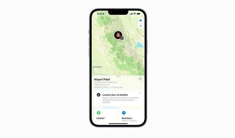 北仑苹果14维修分享iPhone14系列中 FindMy功能通过卫星分享位置方法教程 